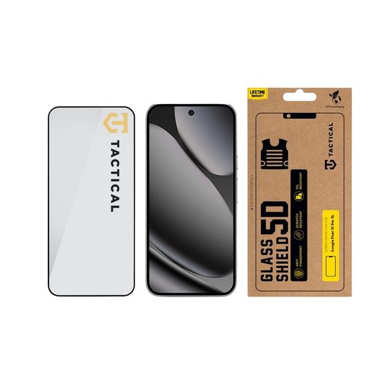 Tactical Glass Shield 5D Screenprotector - Gehard glas - voor Google Pixel 10 Pro XL - Zwart