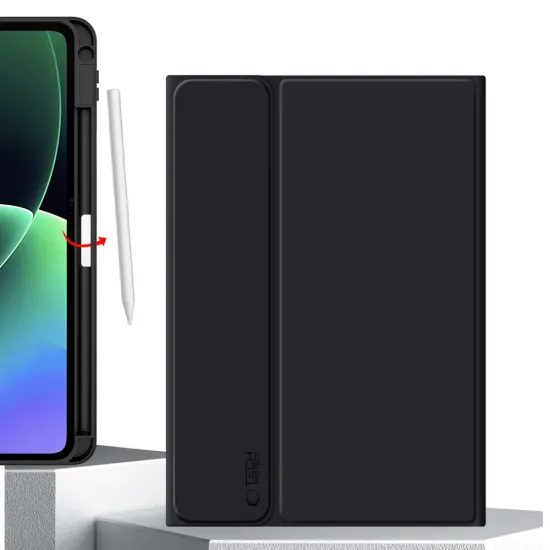 Tech-Protect SC Pen Schutzhülle mit Tastatur für Xiaomi Pad 7 / 7 Pro / 8 / 8 Pro 11.2 - Stifthalter und Bluetooth Keyboard - Schwarz