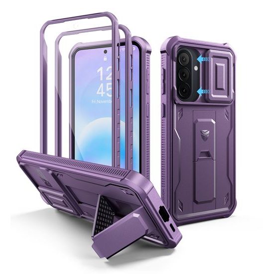Dexnor 360 Kickstand Camprotector tok Samsung Galaxy A57, lila