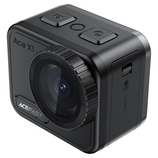 Acefast Actiecamera (X1) - 4K, 20 MP, IPX8 Waterdicht - Zwart