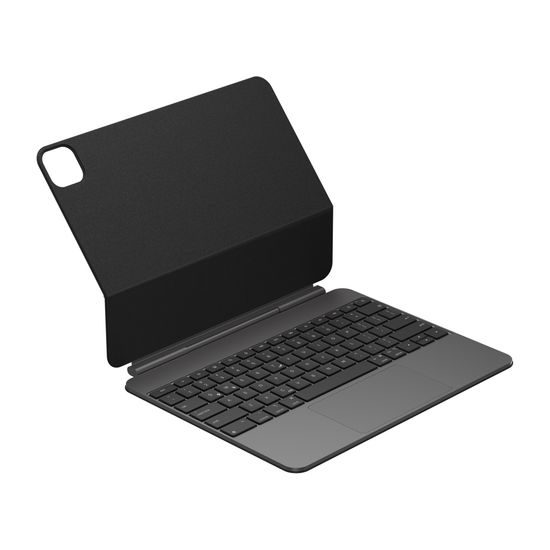JP Magnetic Keyboard MK09 Aluminium θήκη tablet με πληκτρολόγιο, iPad Pro 12.9, 2018 / 2020 / 2021 / 2022, iPad Air 13 2024 / 2025, μαύρη