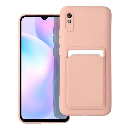 Card Case obal, Xiaomi Redmi 9A / 9AT, růžový