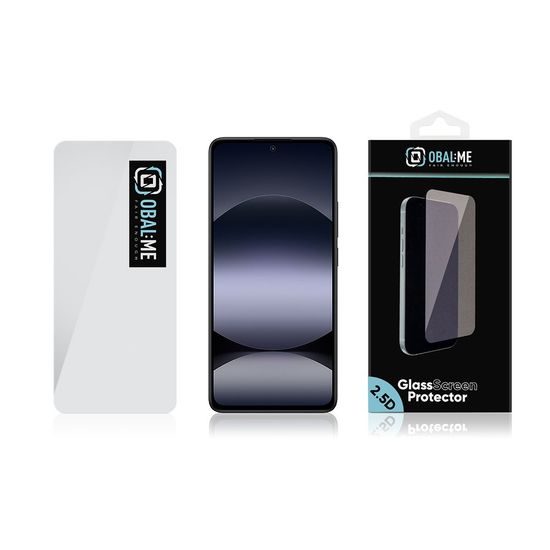 OBAL:ME 2.5D Προστατευτικό Γυαλί για Xiaomi Redmi Note 14 4G / 5G / 14S / Poco M7 Pro 5G, διάφανο