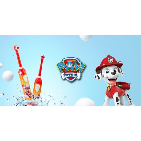 Ταλαντευόμενη οδοντόβουρτσα για παιδιά, Paw Patrol Moto, κόκκινη