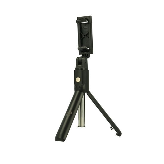 JP Selfie Stick / Τηλεσκοπικό Στικ με Αποσπώμενο Τηλεχειριστήριο Bluetooth και Τρίποδο, S01, Μαύρο
