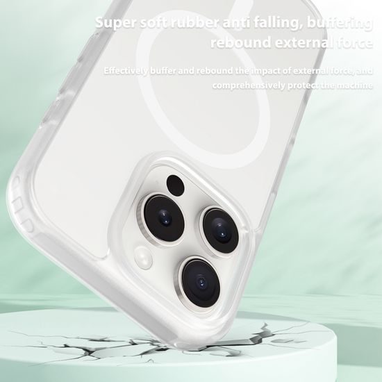 JP MagFit Colour MagSafe obal s N52 magnetom, iPhone 16 Pro, biely