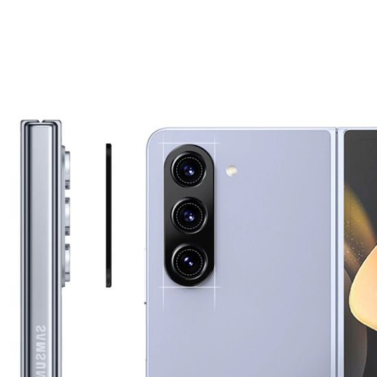 Techsuit sklíčko pro čočku fotoaparátu, Samsung Galaxy Z Fold 5, černé