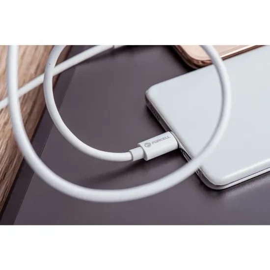 Forcell kabel USB-C - USB-C, QC4.0, 5A/20V, PD100W, C339, 2 m, bílý