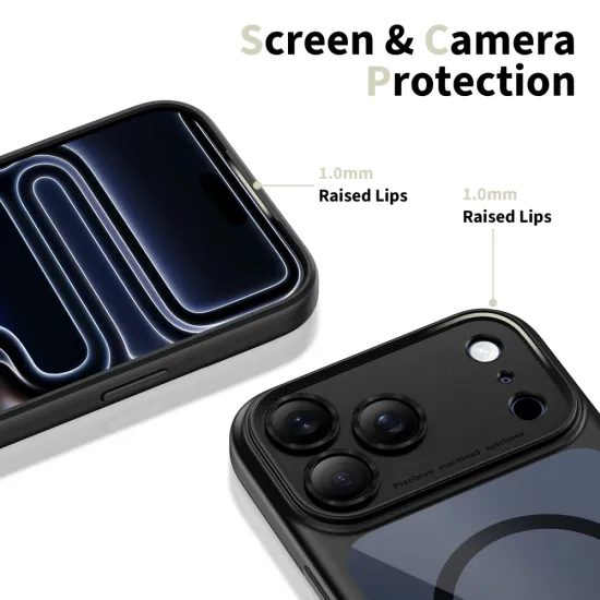 Tech-Protect MagPeak MagSafe CC, iPhone 17 Pro, μαύρο / διάφανο