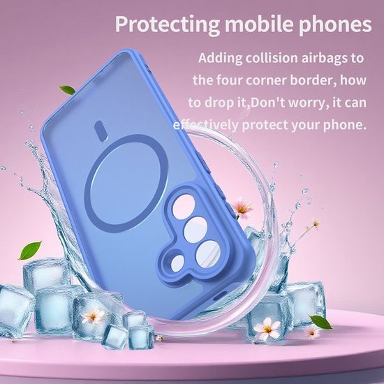 Techsuit HaloFrost II MagSafe, Samsung Galaxy A57 5G, světle modrý