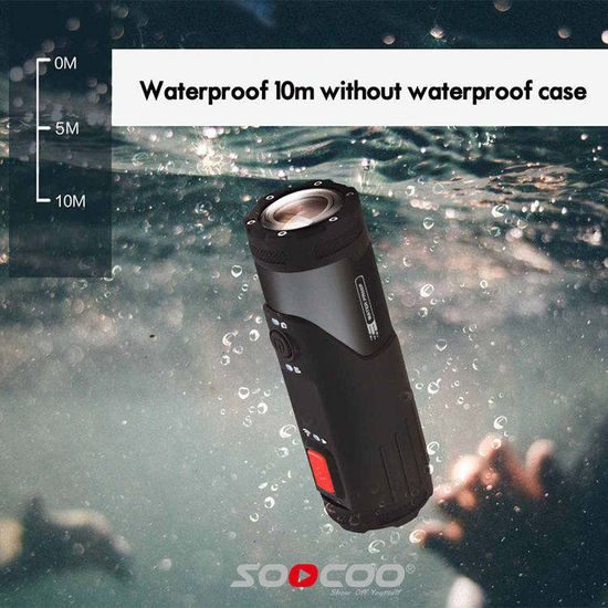 SOOCOO S20+ cameră sport 4K, rezistentă la apă, stabilizare, WiFi