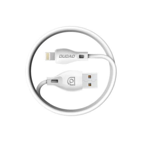 Dudao καλώδιο USB - Lightning, 2,4A, 1μ, λευκό