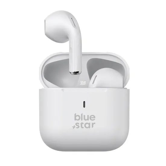 BlueStar Bezdrátová Bluetooth sluchátka TWS Nova Fi5, bílá