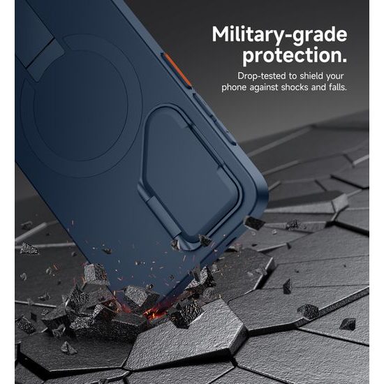 Suritch MagSafe Kickstand Camprotector Θήκη Samsung Galaxy S25 Plus, μπλε