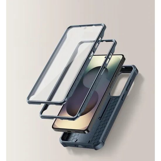 Dexnor 360 Kickstand Camprotector etui Samsung Galaxy S26 Plus, niebieski