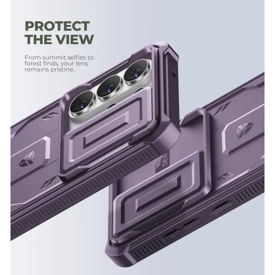 Dexnor 360 Kickstand Camprotector θήκη Samsung Galaxy S26 Ultra, μωβ