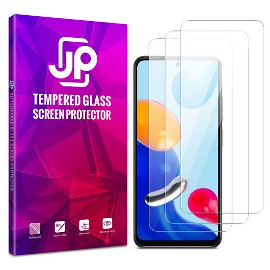 JP Long Pack Tvrdených skiel, 3 sklá na telefón, Xiaomi Redmi Note 11 / Note 11S
