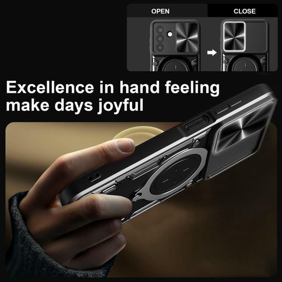 Θήκη Camshield Ring, Samsung Galaxy A17, μαύρη