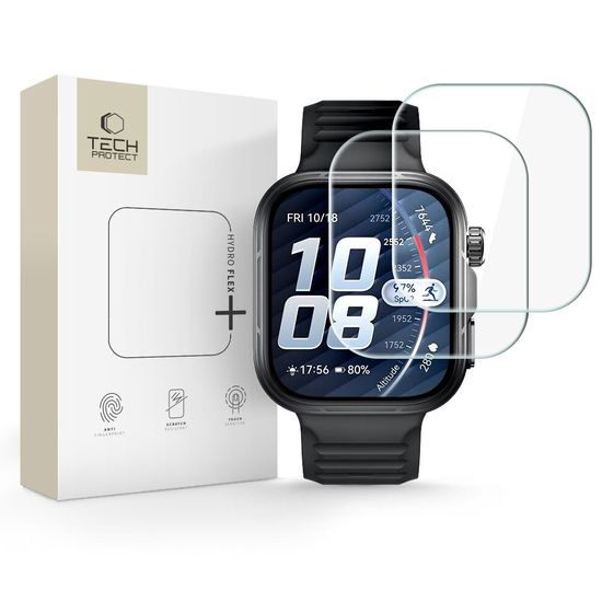 Tech-Protect Hydro Flex+, Hidrogelna folija, Huawei Watch Fit 5 Pro, 2 kosa