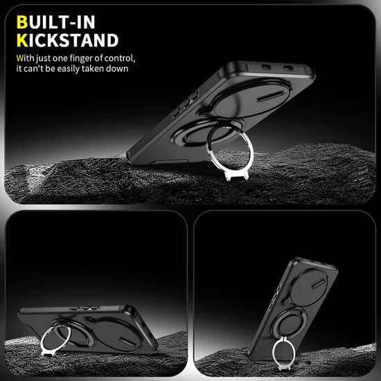 Θήκη Camslide Stand, Xiaomi Redmi Note 15 5G, μαύρη