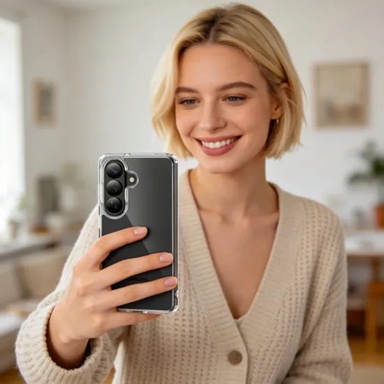 Tech-Protect Flexair Hybrid Schutzhülle für Samsung Galaxy S26 Plus - Hybride Handyhülle - Transparent