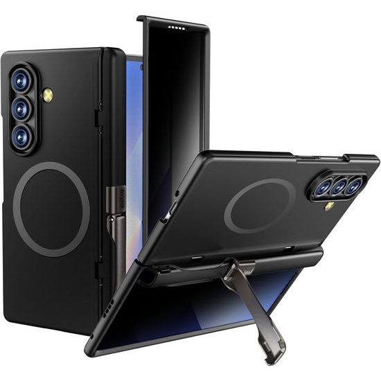 BiQiHR θήκη + μεμβράνη προστασίας privacy, Samsung Galaxy Z Fold7, μαύρη