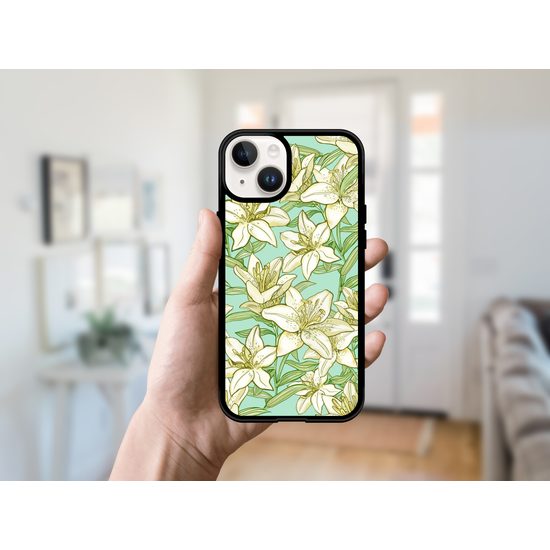 Momanio Schutzhülle für Xiaomi Redmi Note 12 4G - Handyhülle mit Lilien-Design - Lilie