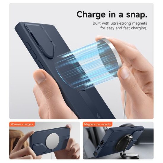 Suritch MagSafe Kickstand Camprotector θήκη Samsung Galaxy S24 Ultra, μπλε