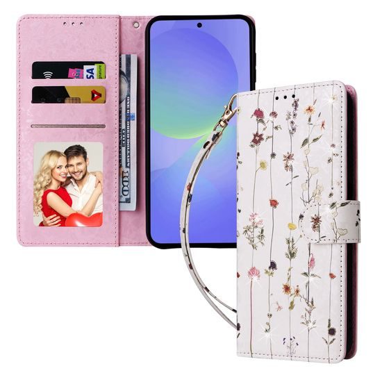 Μαγνητική Θήκη, Samsung Galaxy A36, λουλούδια λιβαδιού