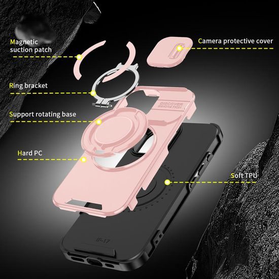 Θήκη Camslide Stand, iPhone 17, ροζ