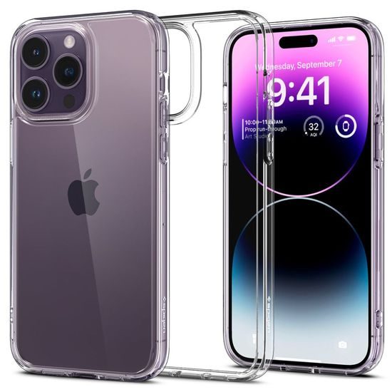 Spigen Ultra hibrid mobil tok, iPhone 14 Pro Max, átlátszó