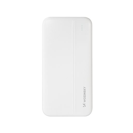 Wozinsky WPBWE1 PowerBank Li-Po, 10000mAh, 2x USB, λευκό