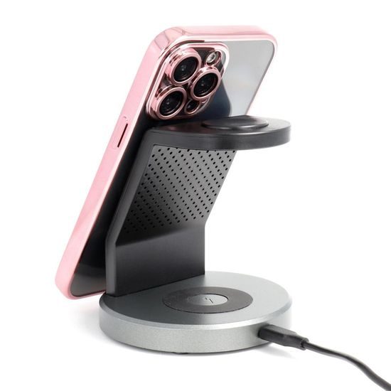 iPhone 17 Pro / 18 Pro dėklas – Electro Mag Cover MagSafe – rožinio aukso