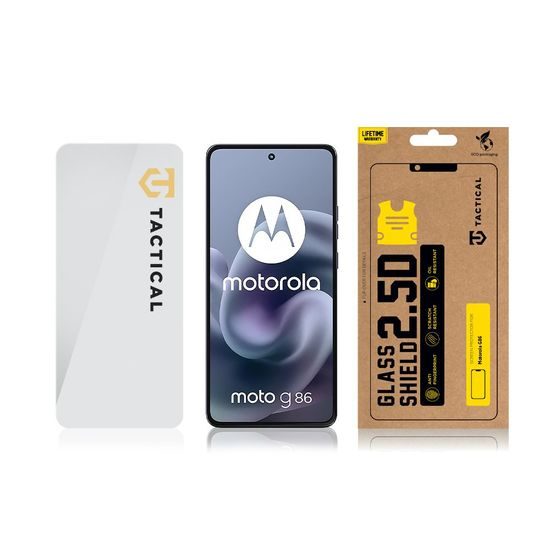 Tactical Glass Shield 2.5D стъкло за Motorola G86, прозрачно