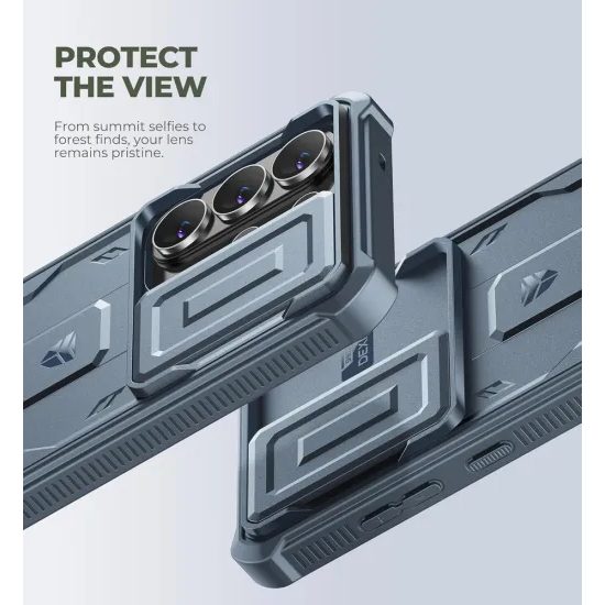 Dexnor 360 Kickstand Camprotector etui Samsung Galaxy S26 Ultra, niebieski