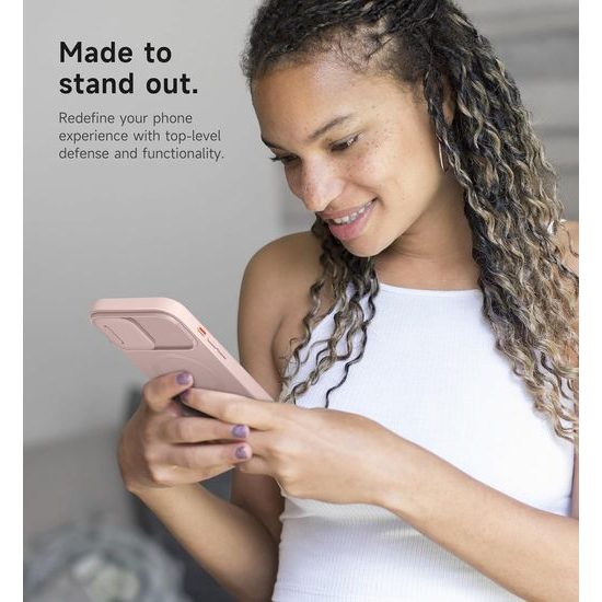 Suritch MagSafe Kickstand Camprotector Husă pentru iPhone 16 Plus, roz