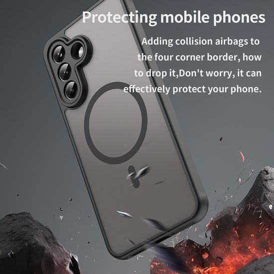 Techsuit HaloFrost II MagSafe, Samsung Galaxy A37 5G, černý