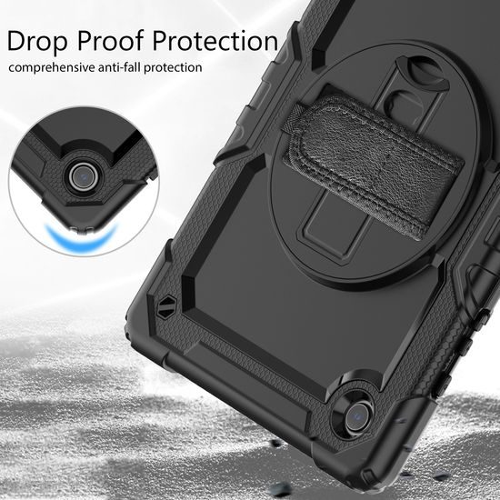 JP Solid360 Θήκη tablet, Samsung Tab A8 10.5" X200/X205, μαύρο