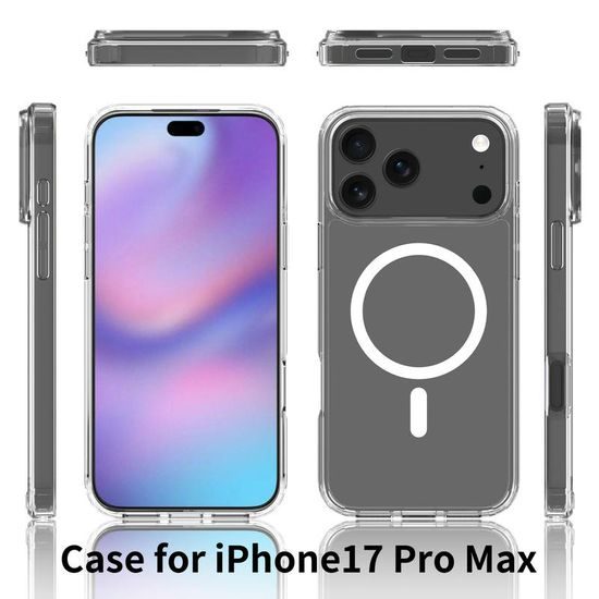 Διάφανη θήκη Magsafe, iPhone 17 Pro Max, διαφανής