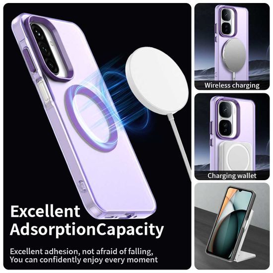 Techsuit CandyCase MagSafe Hülle für Samsung Galaxy A27 5G - Magnetische Schutzhülle - Violett