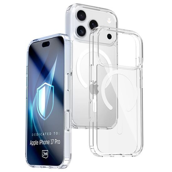 iPhone 17 Pro / iPhone 18 Pro vāciņš – 3mk Armor MagCase caurspīdīgs