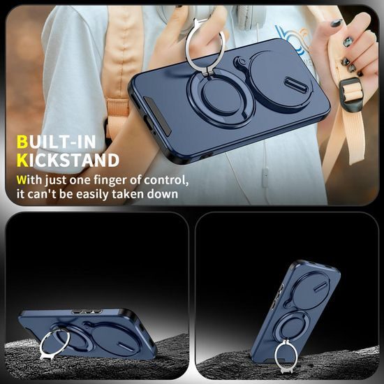 Camslide Stand maska, Xiaomi Redmi Note 15 Pro Plus 5G, plava