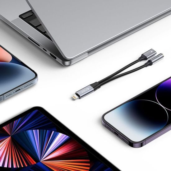 Tech-Protect UltraBoost καλώδιο Lightning - Mini Jack 3,5mm, μαύρο