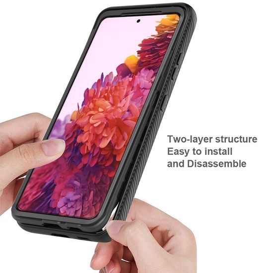 Techsuit Defense360 Pro + Ochranná fólie, Samsung Galaxy S22, černý