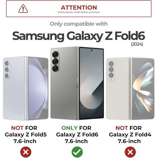 Dexnor 360 Kickstand Camprotector maska Samsung Galaxy Z Fold 6, ružičasta