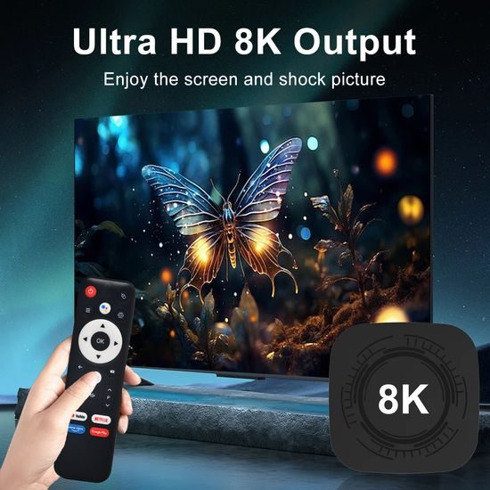MX10 8K PRO Smart TV Box z Android 14 (4 GB RAM / 32 GB)