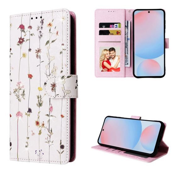 Μαγνητική Θήκη, Samsung Galaxy A56, λουλούδια λιβαδιού