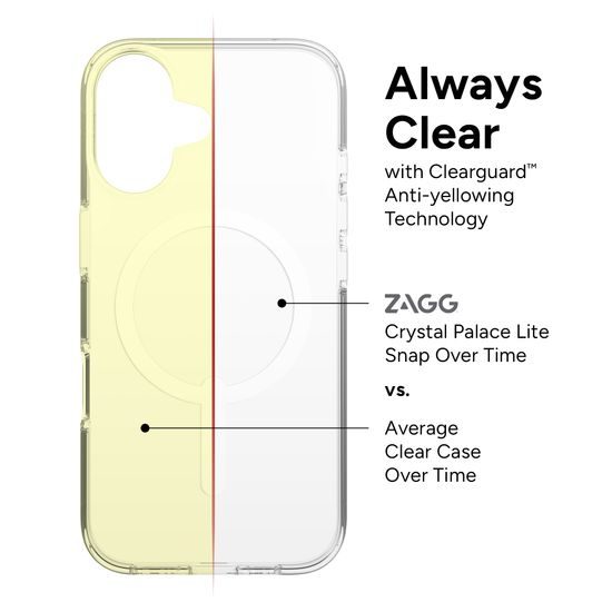 ZAGG Crystal Palace Lite Snap προστατευτικό κάλυμμα, iPhone 16 Plus