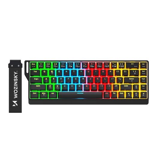 Wozinsky WKGP-1165 Μηχανικό Gaming Πληκτρολόγιο με RGB Φωτισμό, μαύρο