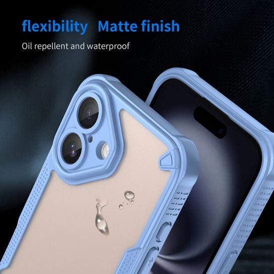 ArmorShield Hybrid Case, iPhone 16, μπλε